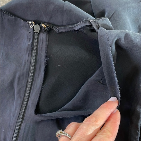 Christian Siriano, Black Front Ruffle Dress, Size 6 - Picture 11 of 14